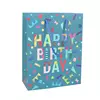 Happy Birthday Gift Bags Light Blue